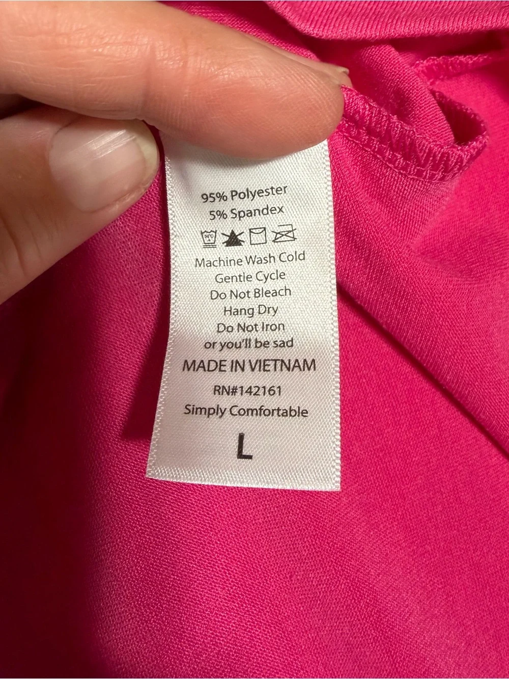 New with tags large Lularoe Pink Carly Dress - Picture 7 of 9